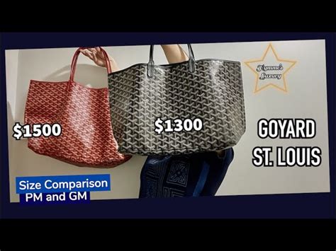 goyard gm price|goyard size pm or gm.